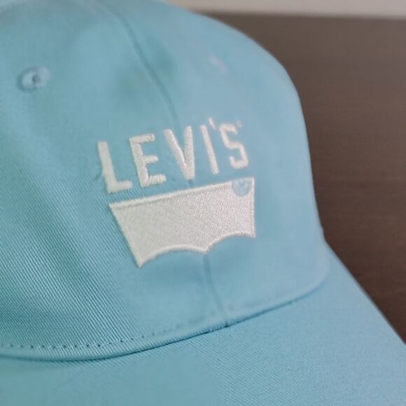 Levi\'s Strauss Women\'s Blue White Dad Hat Cap New main image 4